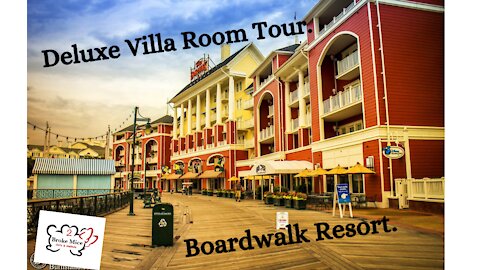 Walt Disney's Boardwalk Resort Deluxe Villa Room Tour.