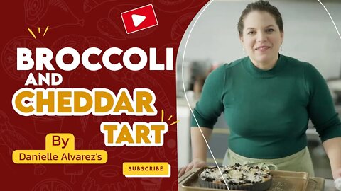 Make delicious broccoli and cheddar tart for lunch