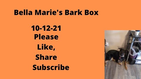 Bella Marie's Bark Box (10/12/21)