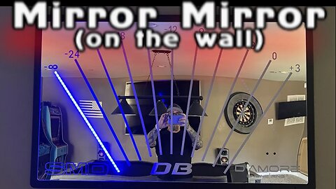 Amazing wall mirror with gigantic sound activated LED output level meter. 55 inches! How i made it.