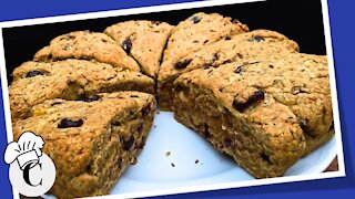 Cranberry Walnut Scones! An Easy, Healthy Recipe!