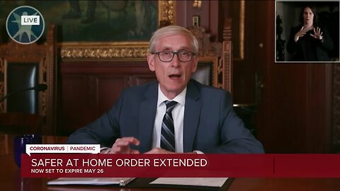 Full announcement: Gov. Tony Evers extends Wisconsin's 'Safer at Home' order until May 26