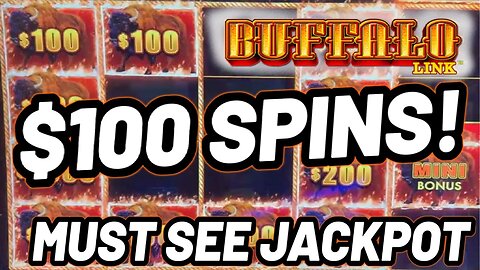 $100 SPINS LANDS MASSIVE BUFFALO LINK JACKPOT!