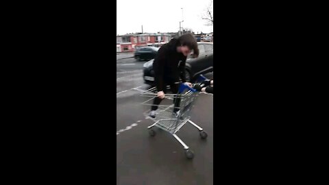 Shopping trolley incident