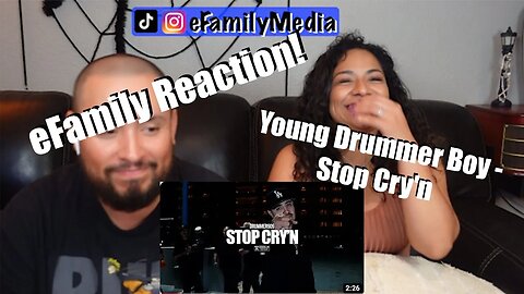 Young Drummer Boy - Stop Cry'n (eFamily Reaction!)