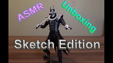 ASMR Unboxing Batman Who Laughs Sketch Edition (McFarlane Toys - Gold Label Limited Edition)