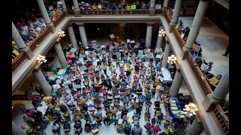 Pro-Abortion Protesters Swarm Indiana Statehouse