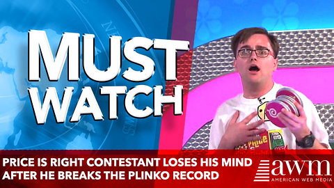 Price is Right contestant loses his mind after he breaks the Plinko record