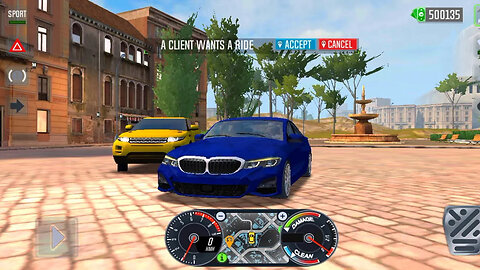 Taxi Sim 2022 Evolution - BMW M3 - UBER Driver - Driving in ROME City