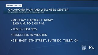 Oklahoma Pain and Wellness Center Offering COVID-19 Testing