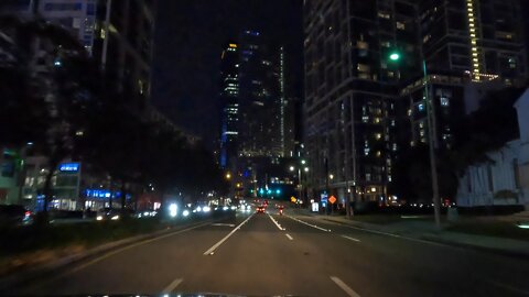 Brickell Avenue Downtown Miami - Driving Miami