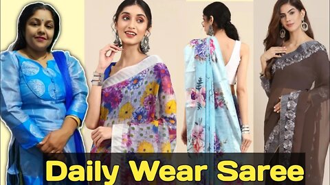 daily wear saree 🌻saree review online 🌻designer saree collection 🌻saree haul🌻#rudrafashionzone
