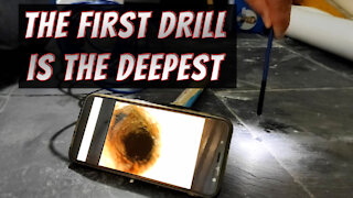 Searching for a HIDDEN cellar (Ep. 3) - The first drill is the deepest