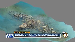 Discovery of missing WWII bombers brings closure