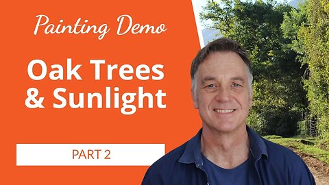 Oil Painting Tutorial: How to Paint an Oak Tree Lane in Sunlight 🌳🌞