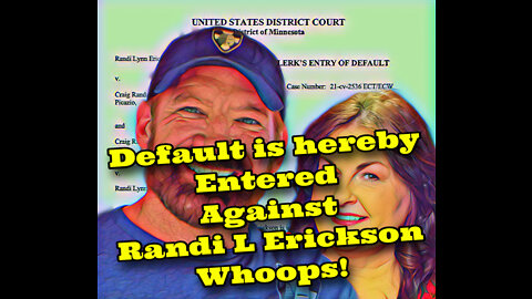 Sawyer v Erickson countersuit~Default entered..