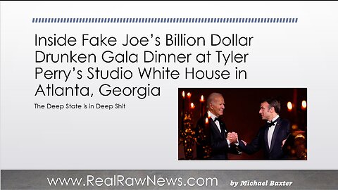 Inside Fake Joe Biden's Billion $$$ Drunken Gala Dinner at Tyler Perry Studios
