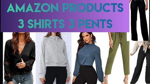 AMAZON SHOPPING | 3 Shirts | 3 Pents