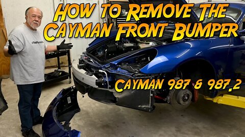 How to remove the Porsche Cayman front bumper cover (987 and 987.2)