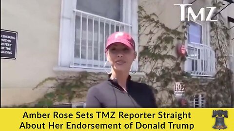 Amber Rose Sets TMZ Reporter Straight About Her Endorsement of Donald Trump