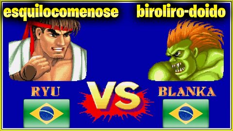 Street Fighter II': Champion Edition (esquilocomenose Vs. biroliro-doido) [Brazil Vs. Brazil]