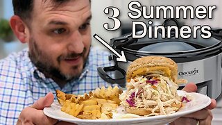 3 CROCKPOT SUMMER DINNERS THAT WON'T HEAT UP YOUR KITCHEN! | NO. 131