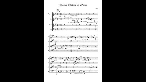 Dilating on a Point - Music for 4 Voices: Revised