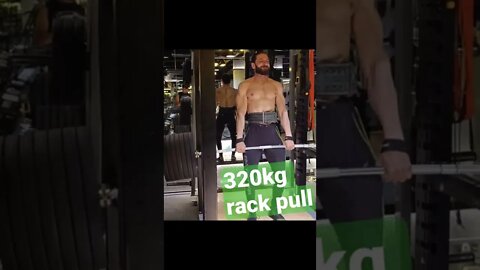 320KG RACK PULL at 70KG BODYWEIGHT #shorts #youtubeshorts