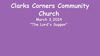 03/03/2024 The Lord's Supper