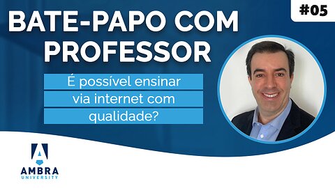 É possível ensinar via internet com qualidade - #03 - Bate-papo com Professor - Fernando Meneguin