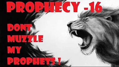 Amightywind Prophecy 16 - Don't Muzzle MY Prophets! "When they attack MY Prophets, they are attacking ME. They are jabbing a finger in MY eye."