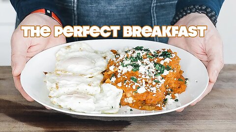 Homemade Chilaquiles Recipe (Rojos Style) + Fried Eggs