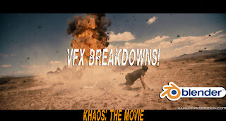 VFX Breakdowns- KHAOS: Ultimate Explosion add-on for Blender 3d: The Movie!