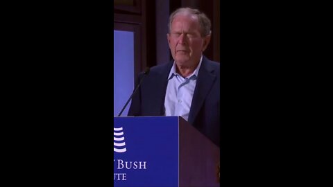 Bush accidentally honest about Iraq-War
