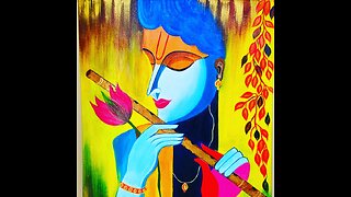 Shree Krishna Acrylic painting