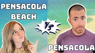 Pensacola VS Pensacola Beach FLORIDA [FROM THE SKY]