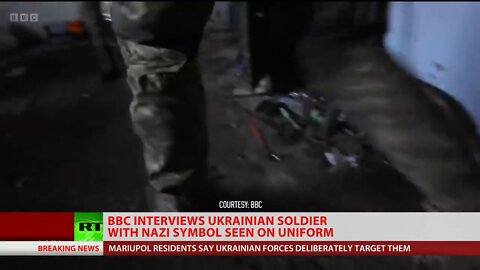 Ukrainian Soldier Wearing Nazi Germany SS Division Patch BBC I