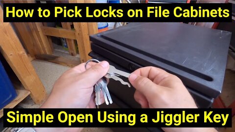 🔒Lock Picking ● Pick Open Office File Cabinet in Less than 1 Minute Using a Jiggler Key