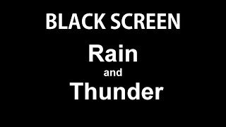 Heavy Rain and Thunder Sounds | Sleeping | Studying | 10 hours | Black Screen