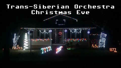 2020 Christmas Light Show | Trans-Siberian Orchestra - Christmas Eve