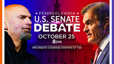 🔴LIVE: 2022 Pennsylvania Senate Debate (Dr. Mehmet Oz vs Cyborg John Fetterman) 🟠⚪🟣 NPC Politics