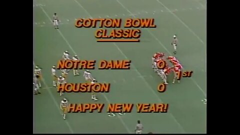 1979-01-01 Cotton Bowl Notre Dame Fighting Irish vs Houston Cougars