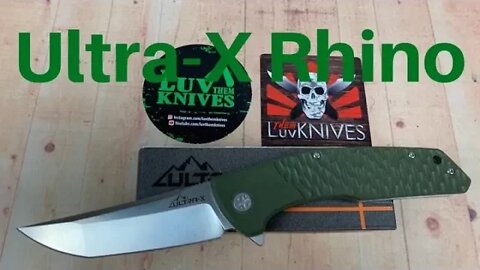 Ultra-X Rhino G10 linerlock flipper knife / Including disassembly