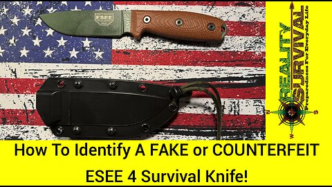I GOT SCAMMED - How To ID A FAKE ESEE 4 Survival Knife