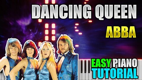 Dancing Queen - Abba | Easy Piano Tutorial