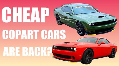 Cars Going Super Cheap Again at Copart?