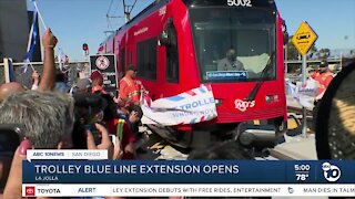 Trolley blue line extension opens