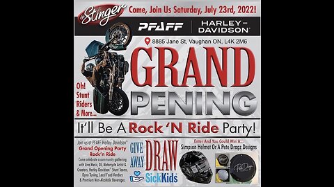 PFAFF Harley Davidson Grand Opening in Vaughan Ontario.