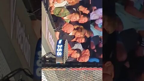 Dana White and Mark Wahlberg react at UFC 279