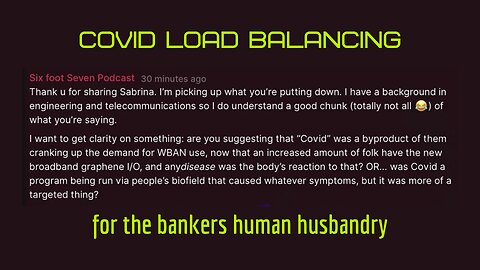 Covid load balancing for the bankers human husbandry